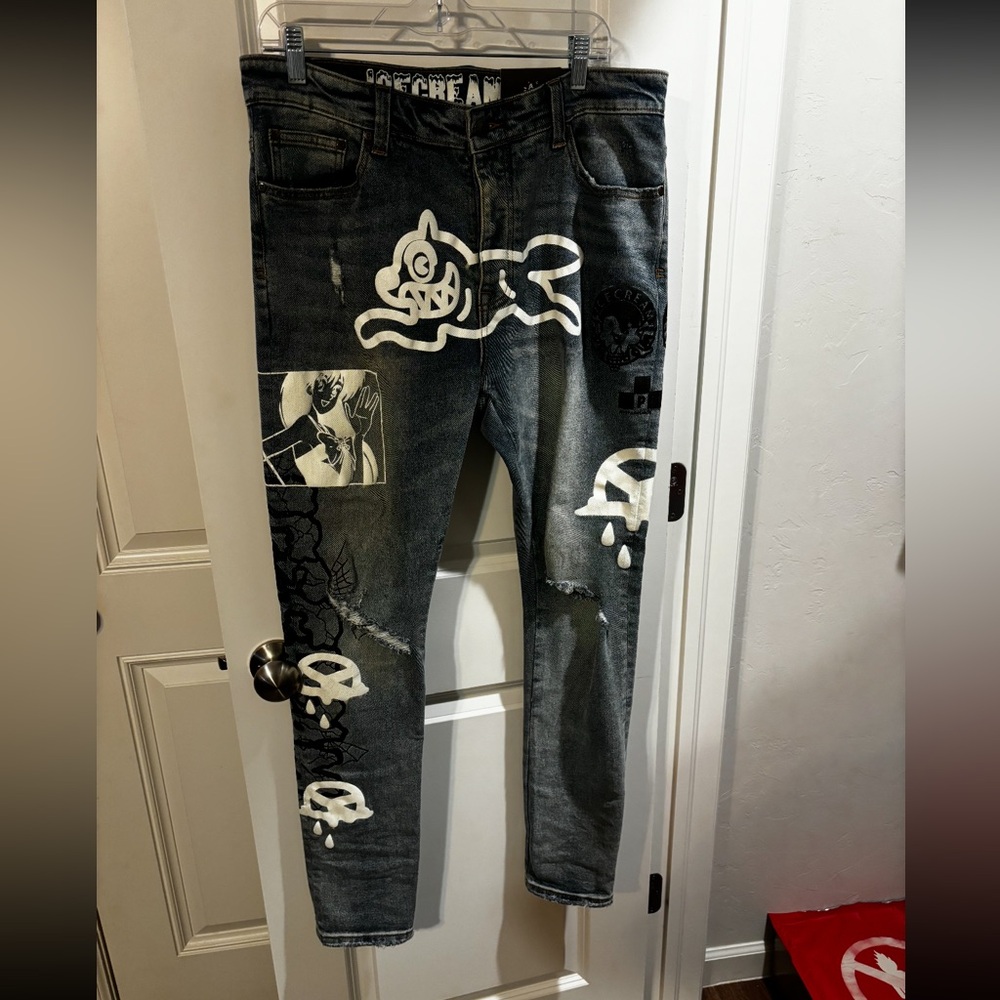 Ice Cream Running Dog Jeans Size 32 x 32